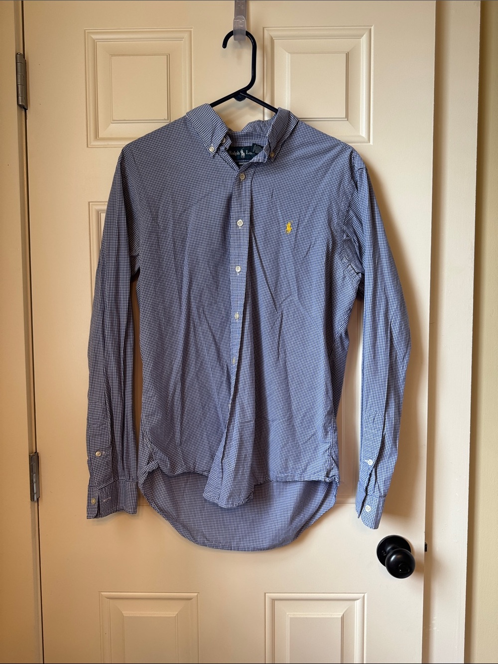 Ralph Lauren Blue Check Button-Down Men's Shirt